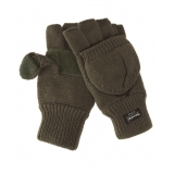 Вязаные перчатки-варежки Mil-Tec с утеплителем Thinsulatе, Олива