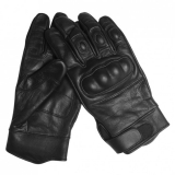 Кожаные тактические перчатки Mil-Tec (Black)